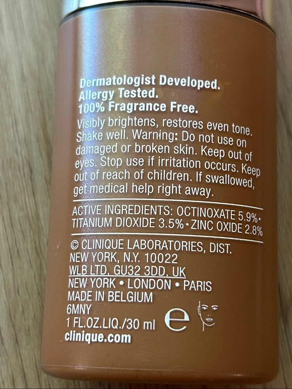Clinique Even Better Makeup Broad Spectrum SPF 15 Foundation WN 115.5 Mocha